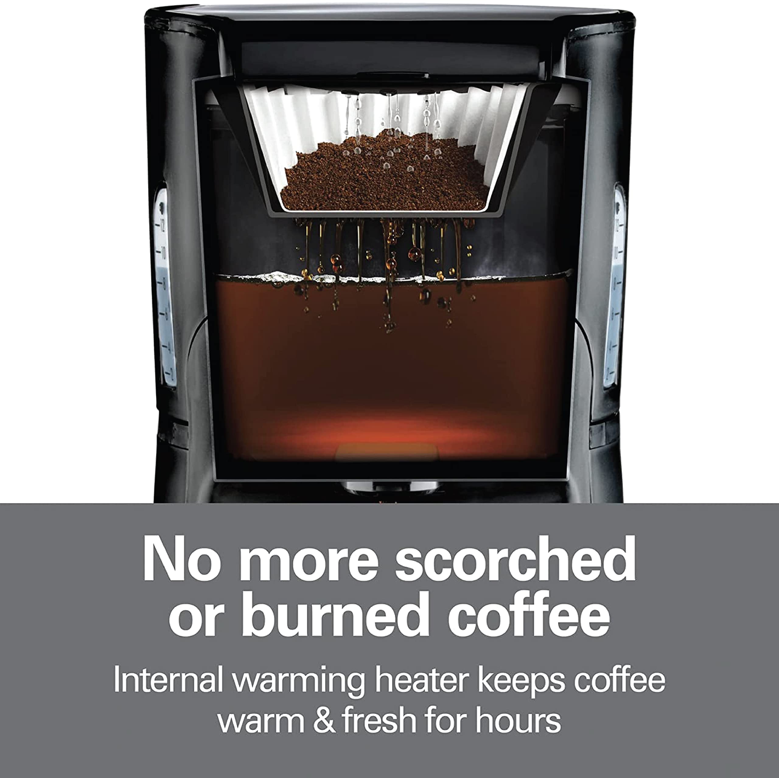 Hamilton Beach 12 cup Programmable Drip Coffee Maker with Auto Shutoff, Easy Dispensing with No Carafe, 950 watts ماكينة تحضير القهوة قابلة للبرمجة وتغلق تلقائيا ومجهزة بزر تحضير سعة 12 كوب Hamilton Beach 12 cup Programmable Drip Coffee Maker with Auto Shutoff, Easy Dispensing with No Carafe, 950 watts ماكينة تحضير القهوة قابلة للبرمجة وتغلق تلقائيا ومجهزة بزر تحضير سعة 12 كوب